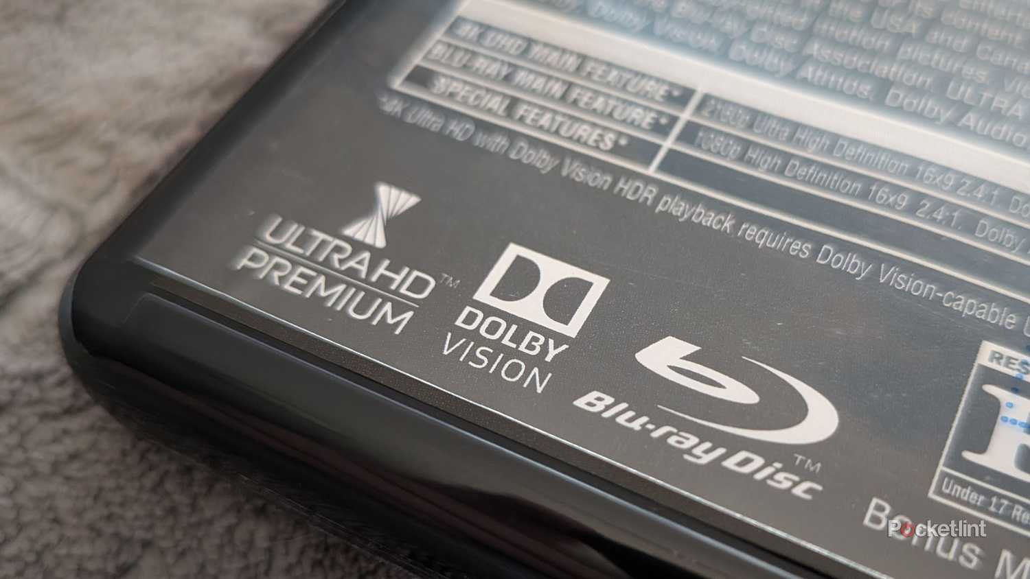 The back of a 4K Blu-ray case.