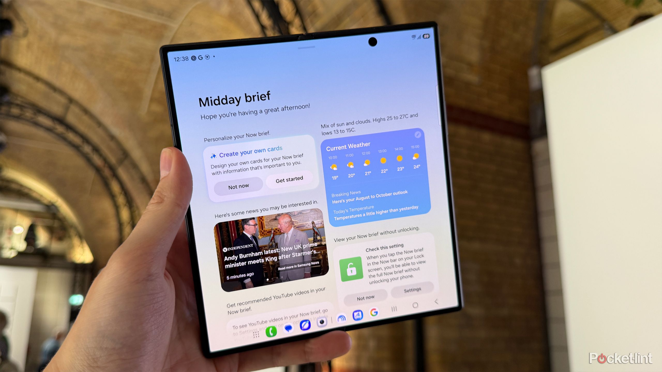 Galaxy Z Fold 8 Ultra display.