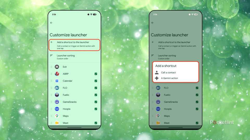 Add shortcut Android Auto screenshots 2
