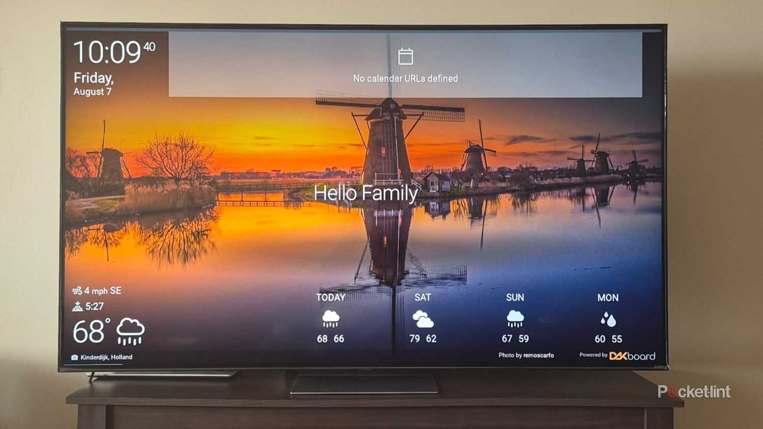 DAKboard on an LG TV