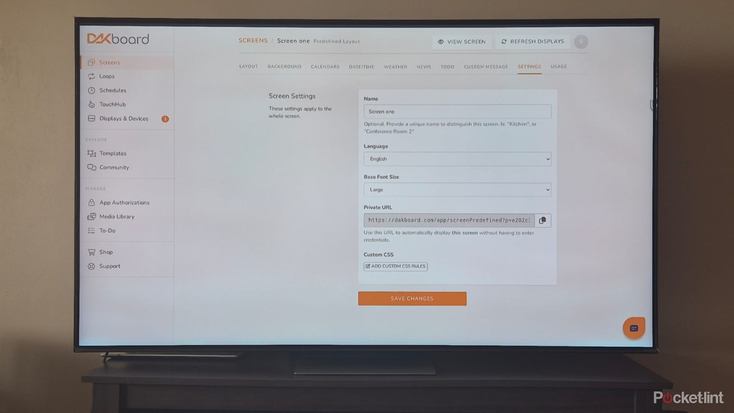 DBsettings