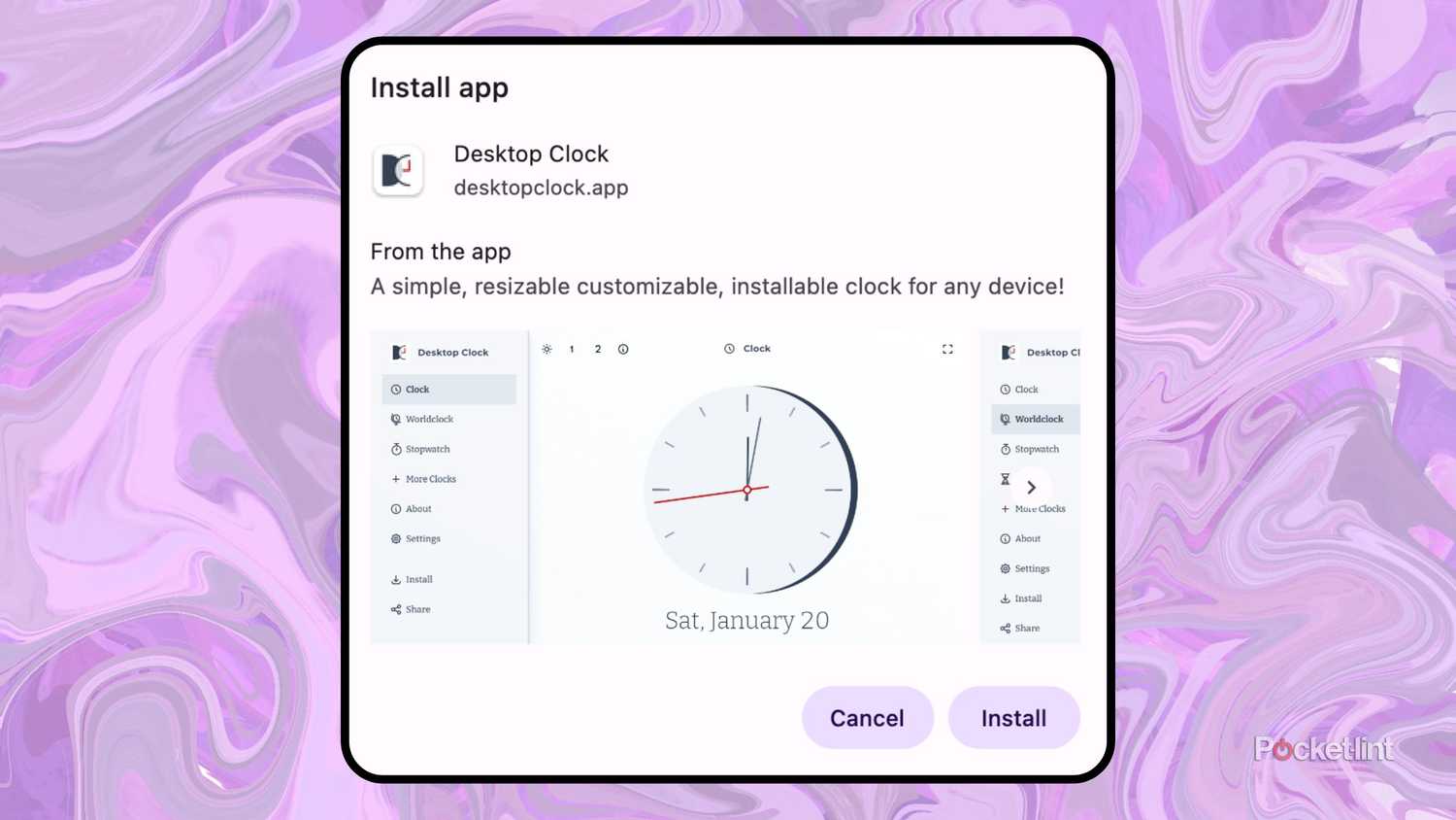 Desktop Clock hero image