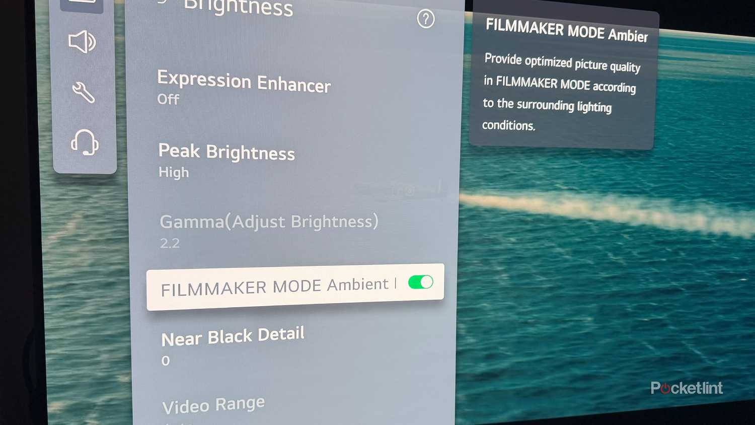 Filmmaker Ambient Mode LG TV.