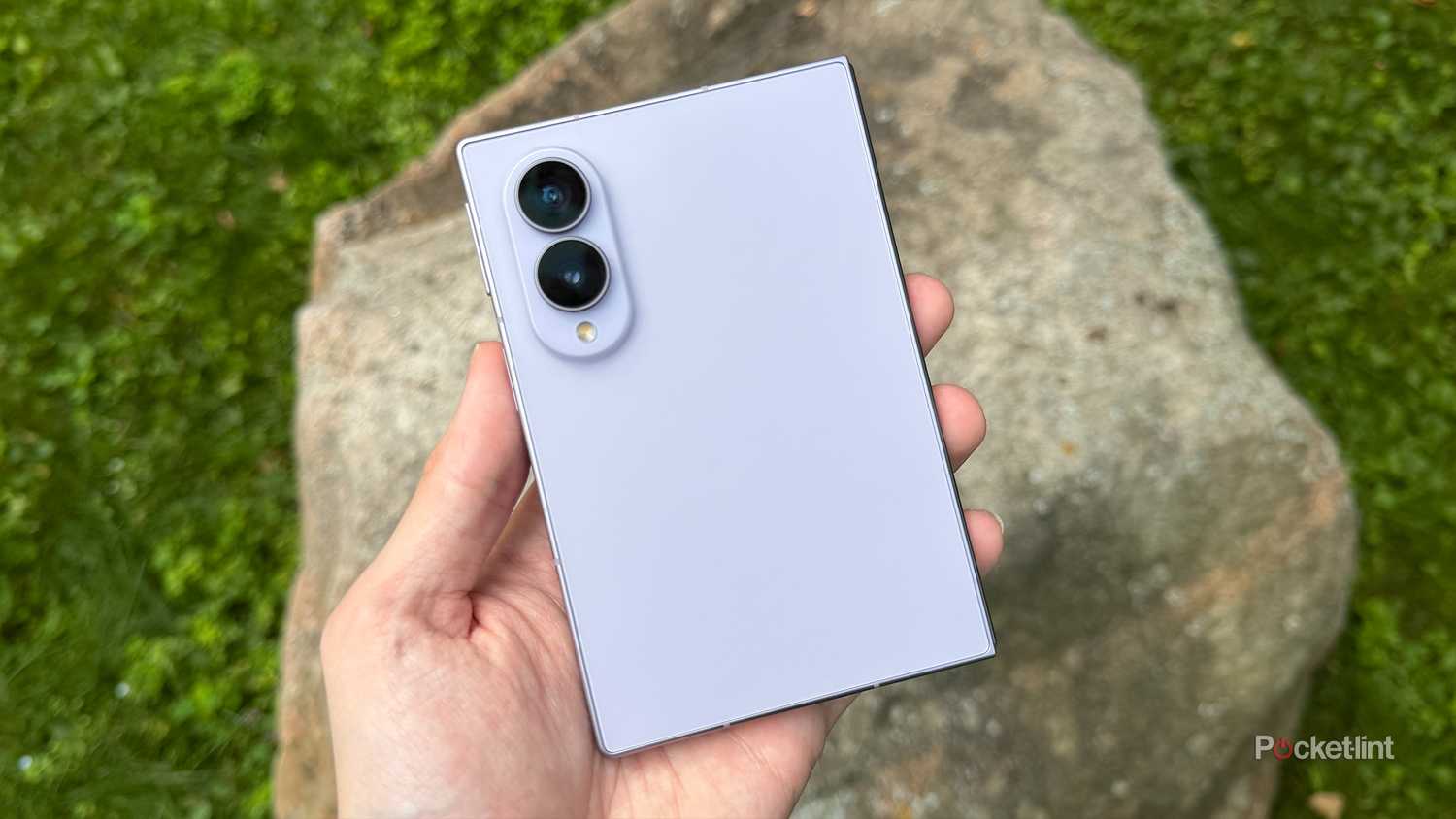 Person holding Galaxy Z Fold 8.