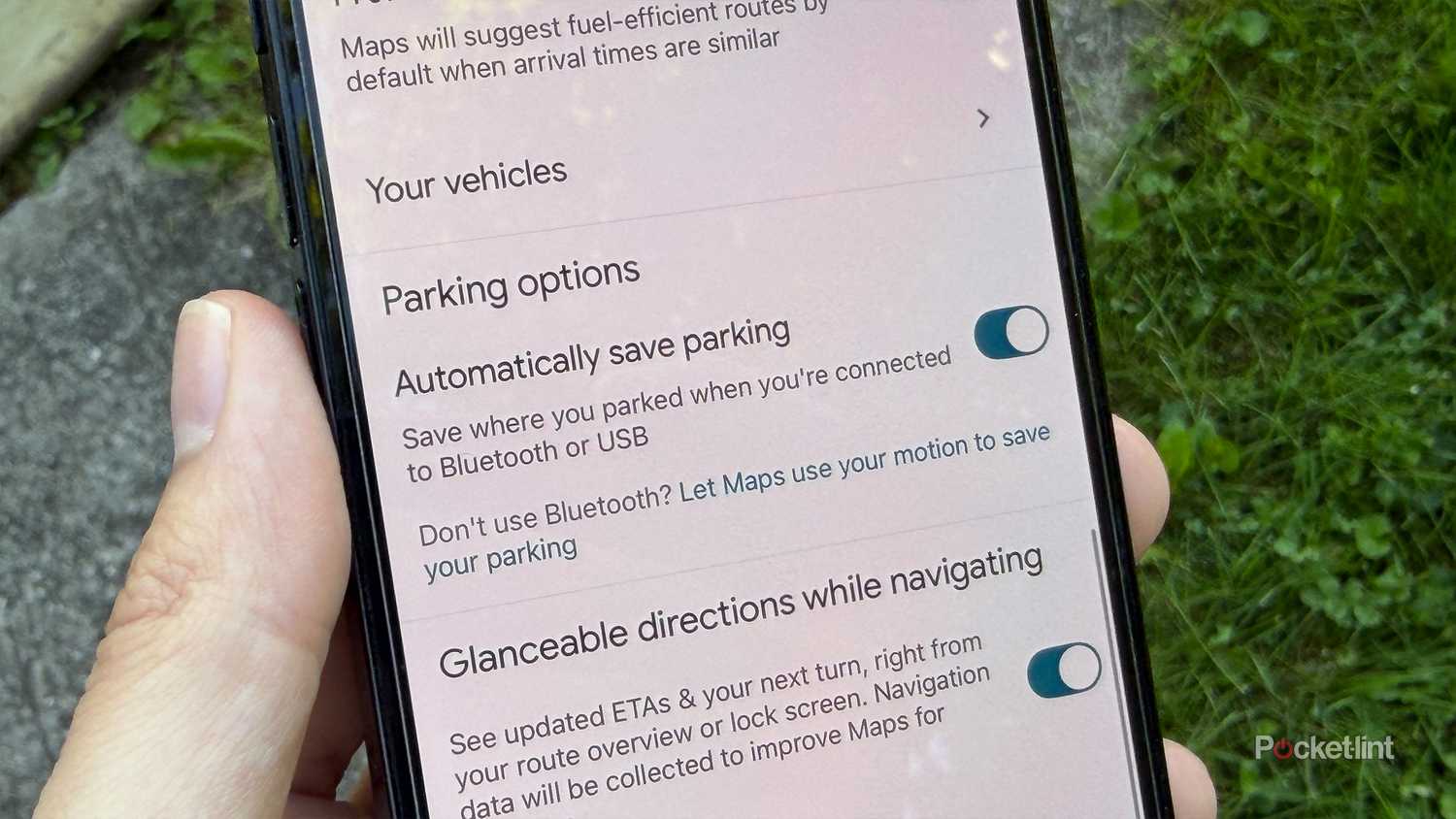 Google Maps save parking.