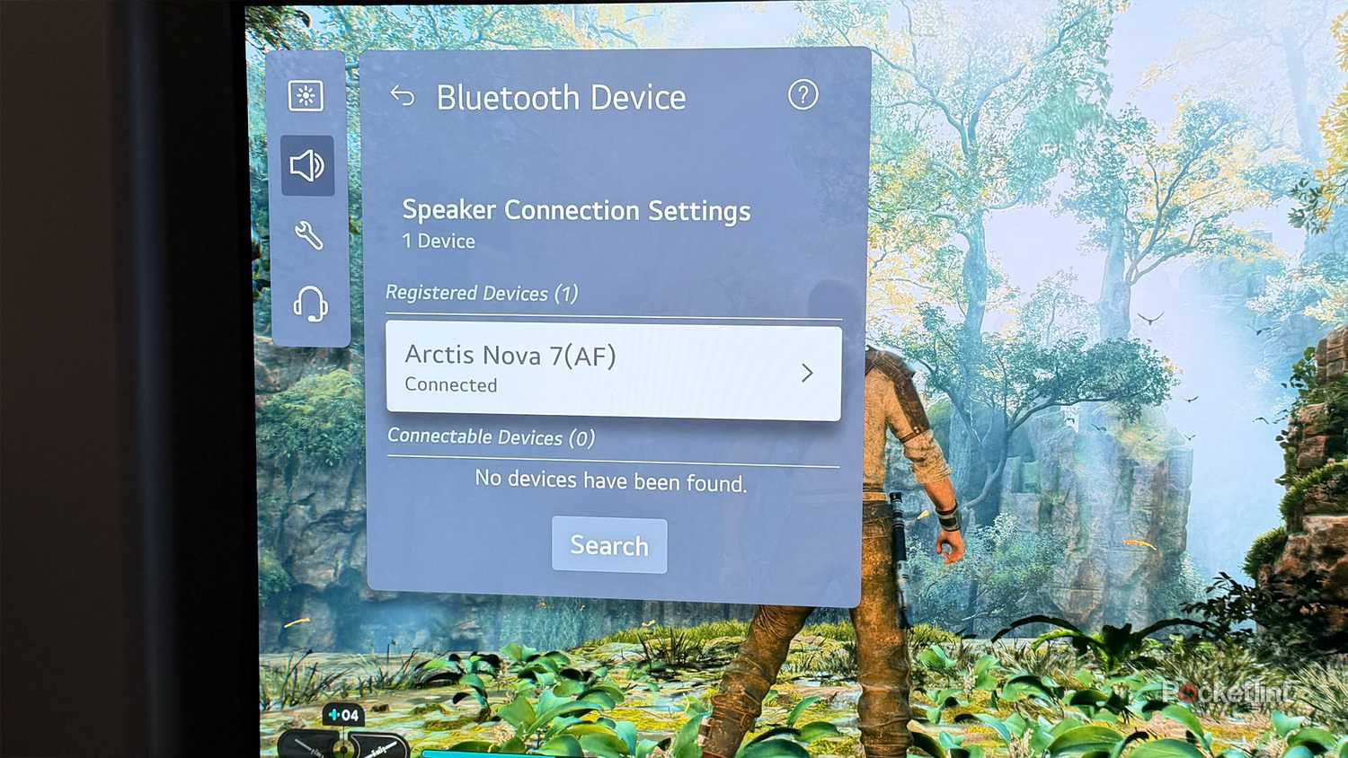Bluetooth device on LG TV.