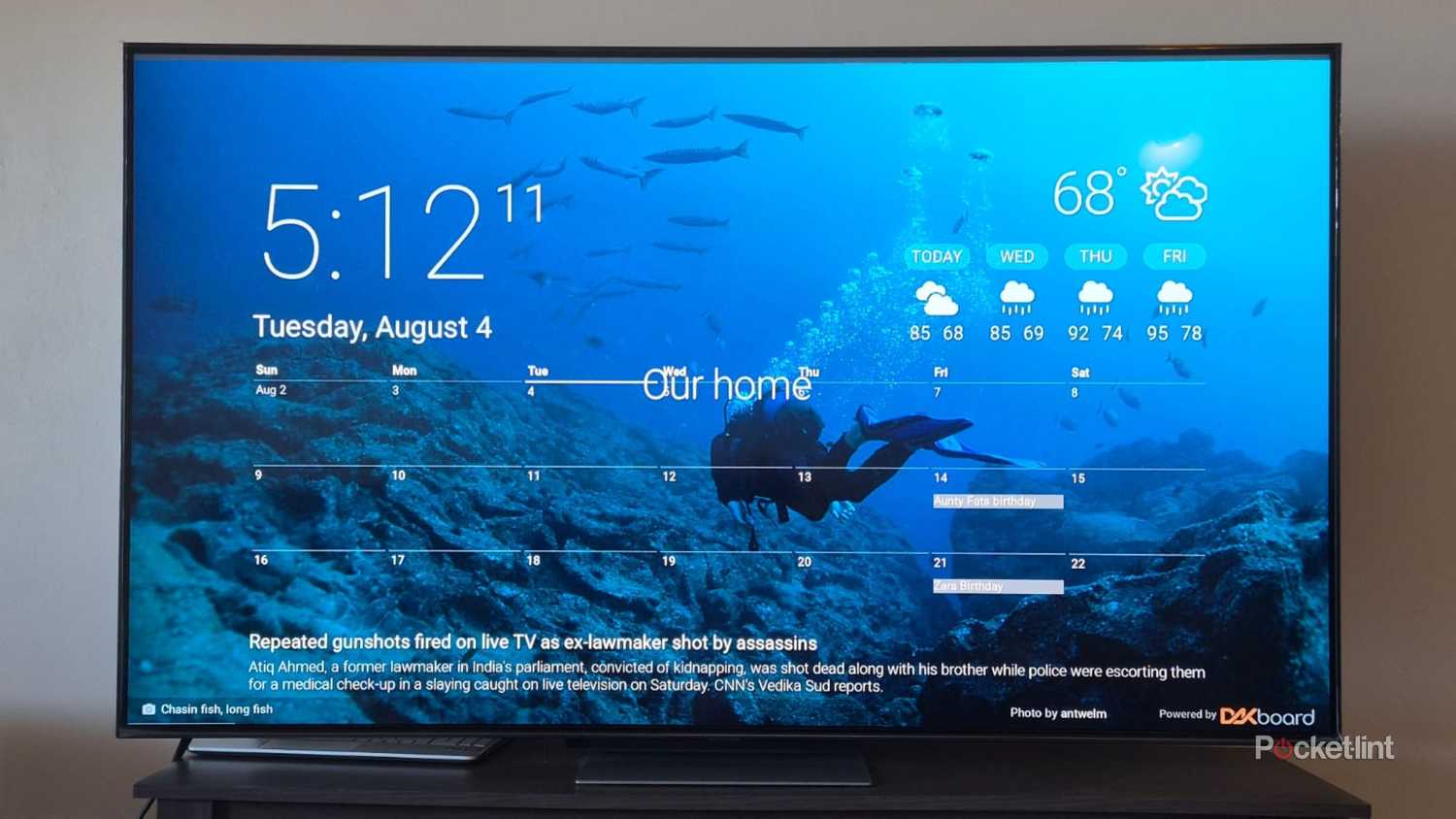 LG TV smart display