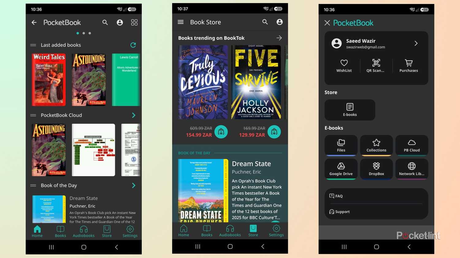 Pocketbook e-reader app
