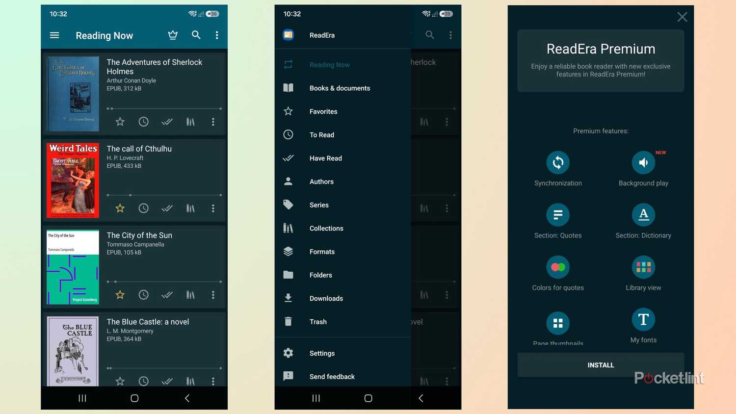 Readera e-reader app