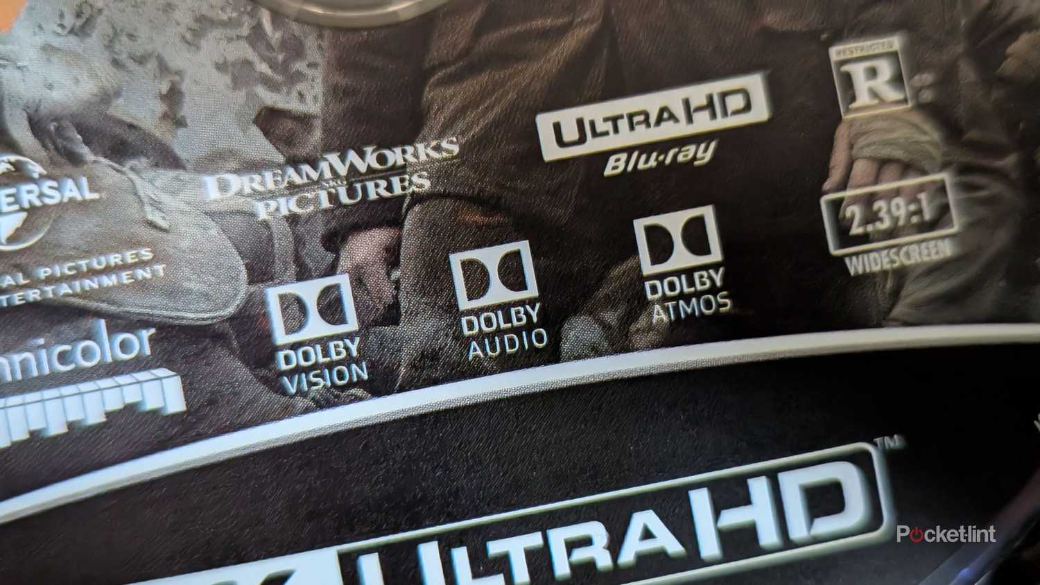A closeup of the 1917 4K Blu-ray disc.