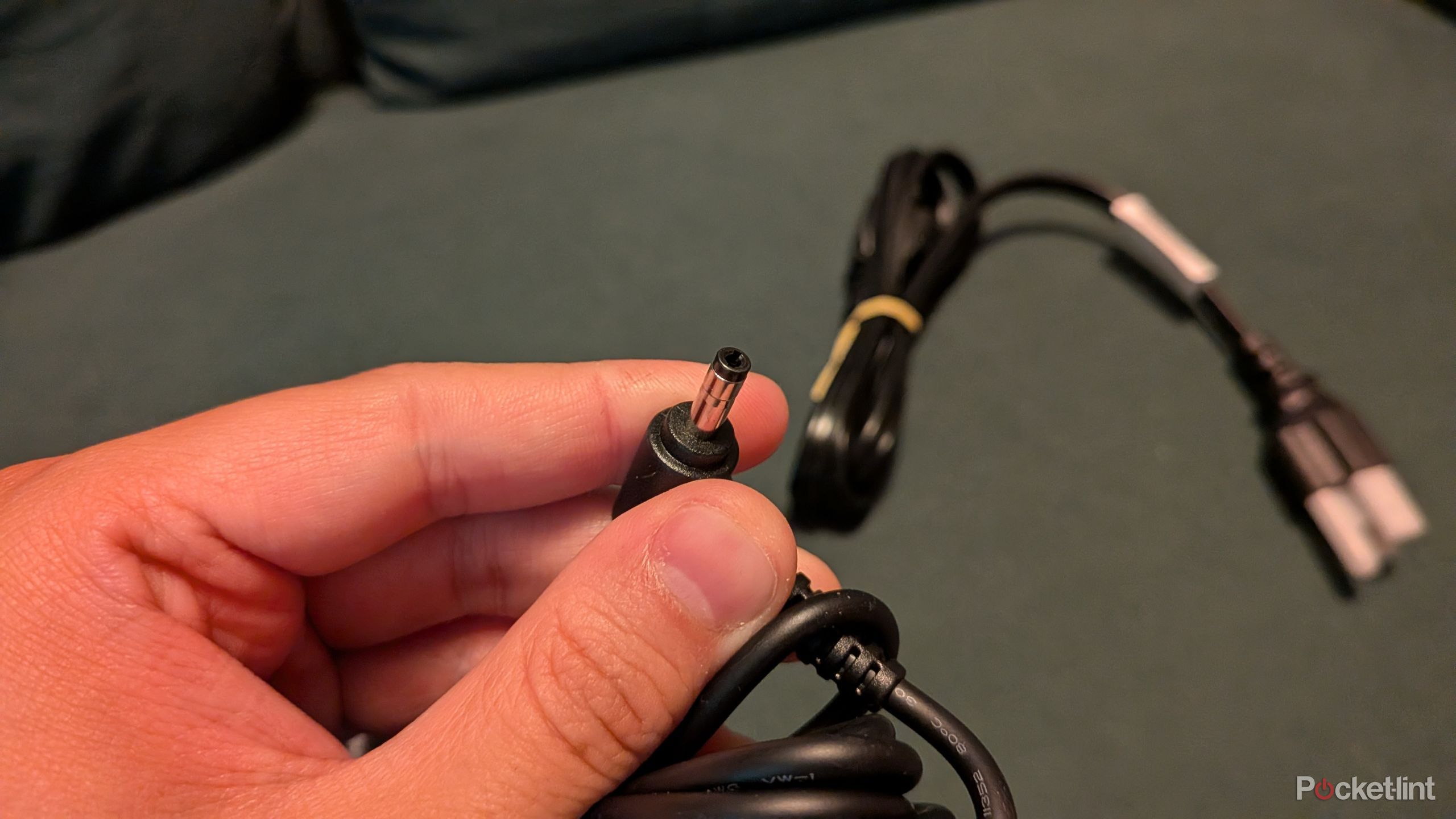 A Lenovo laptop charger.