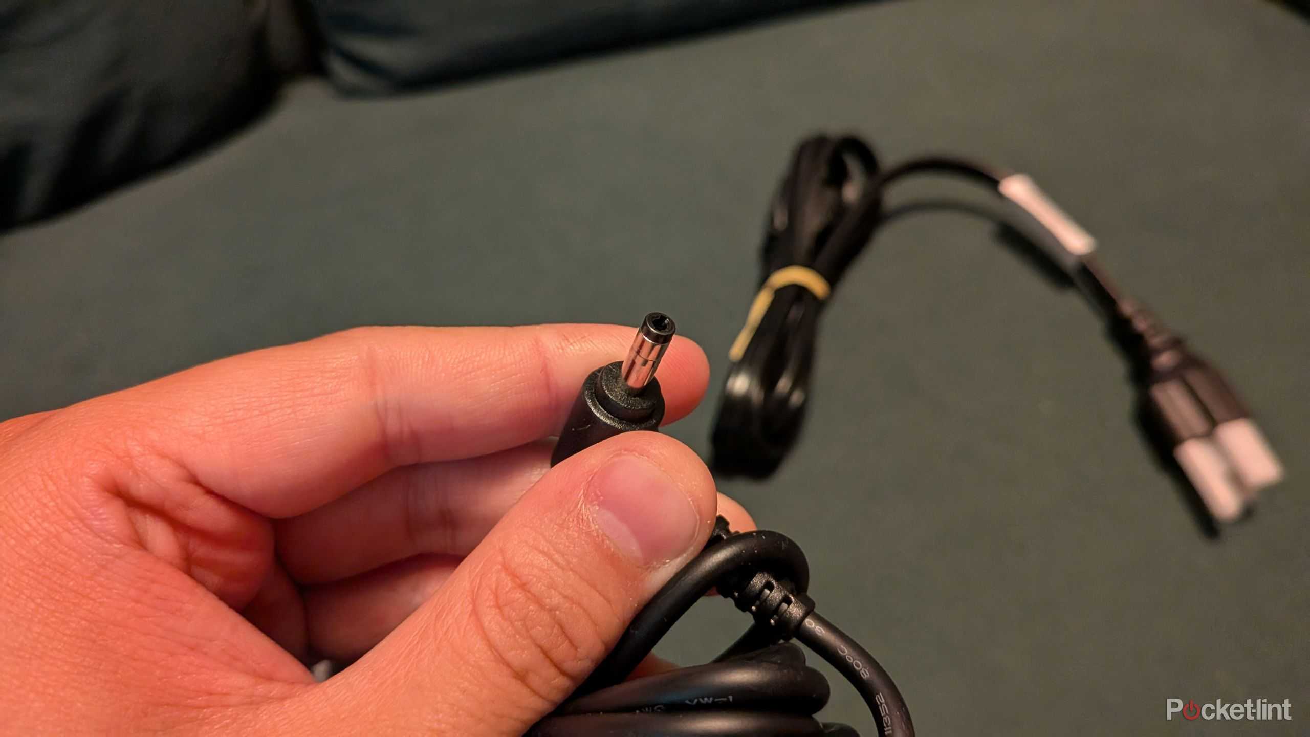 A Lenovo laptop charger.