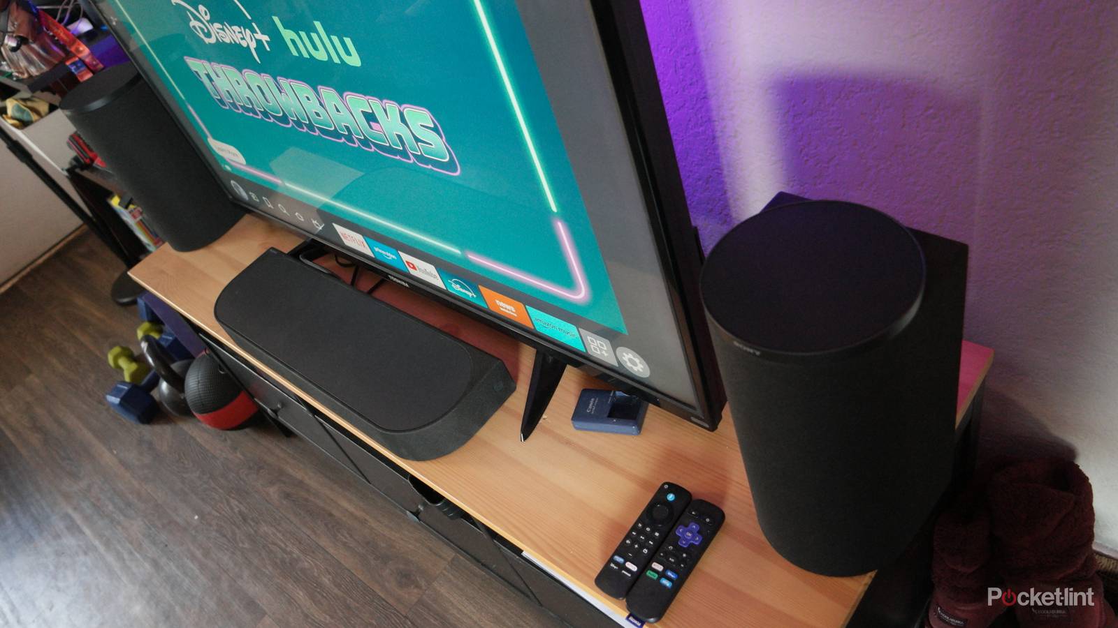 The Sony Bravia Theater Trio is an awesome sound system for huge TVs