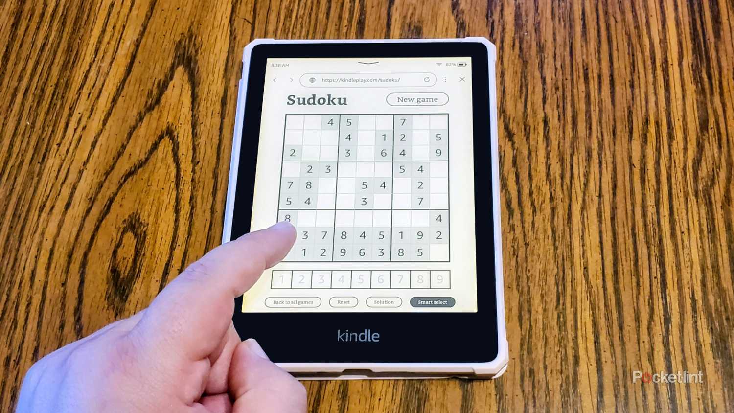Playing Sudoku on the Kindle