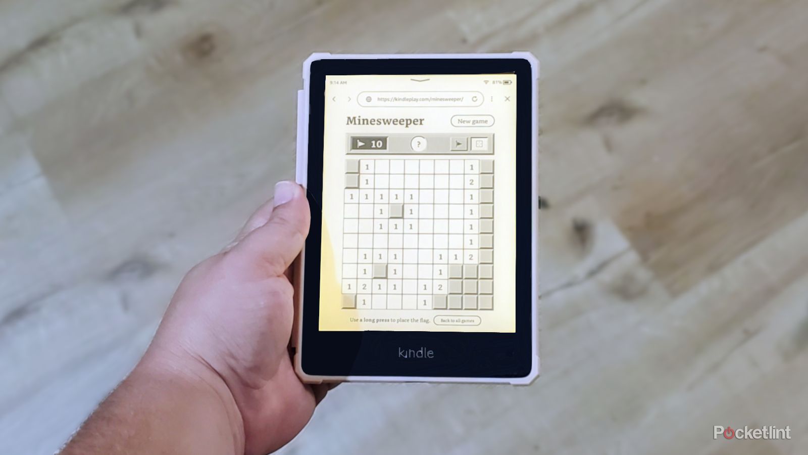 Forget reading, you can use your Kindle to play Minesweeper and Sudoku