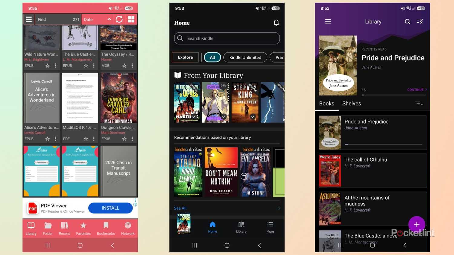 Android Reading apps