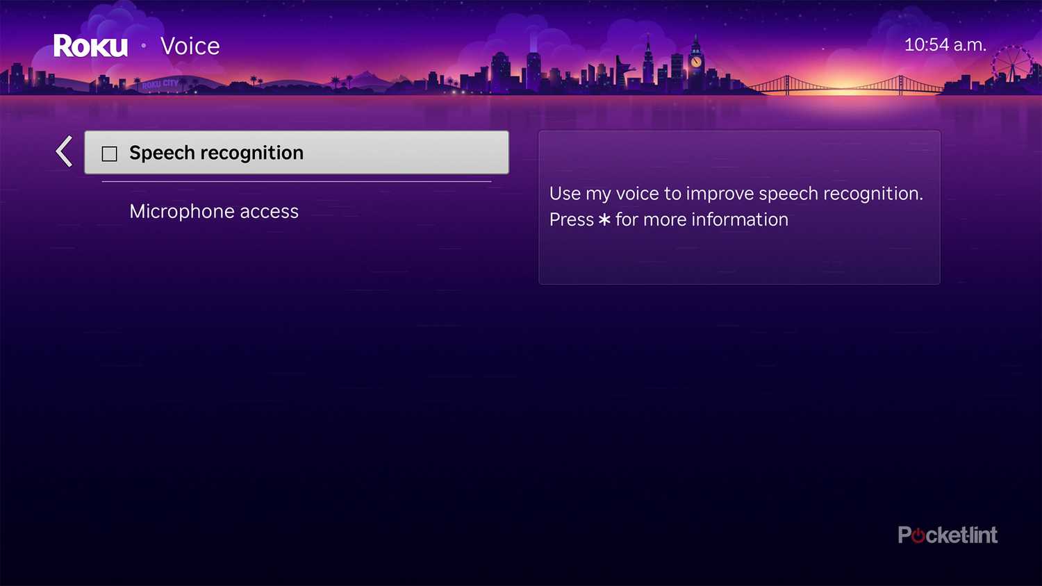 Turn off Speech Recognition on Roku.