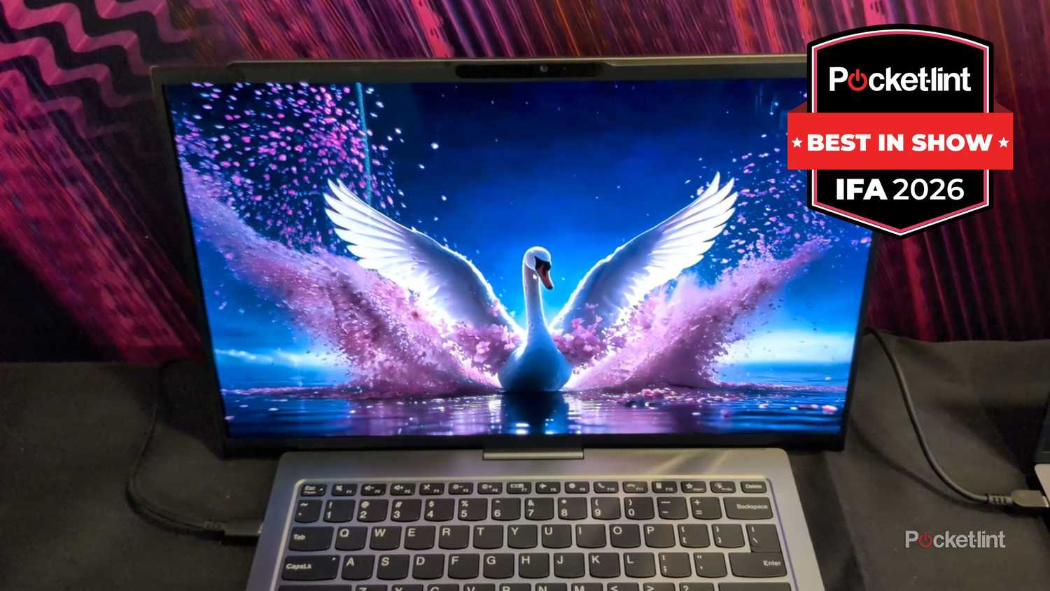 Lenovo Project Swan laptop on display at Lenovo Innovation World.