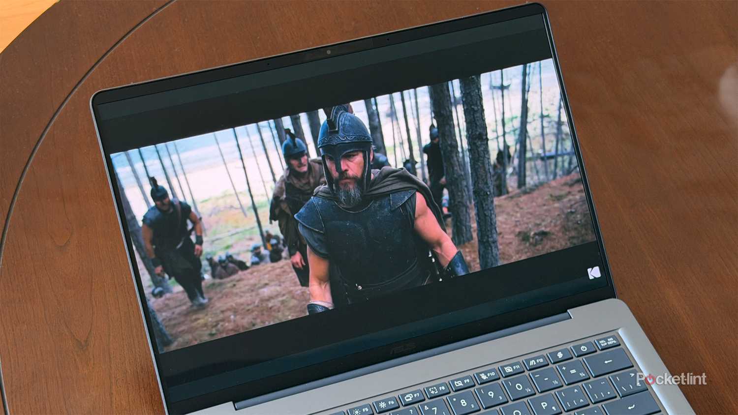 Asus Zenbook 14 playing The Odyssey trailer.