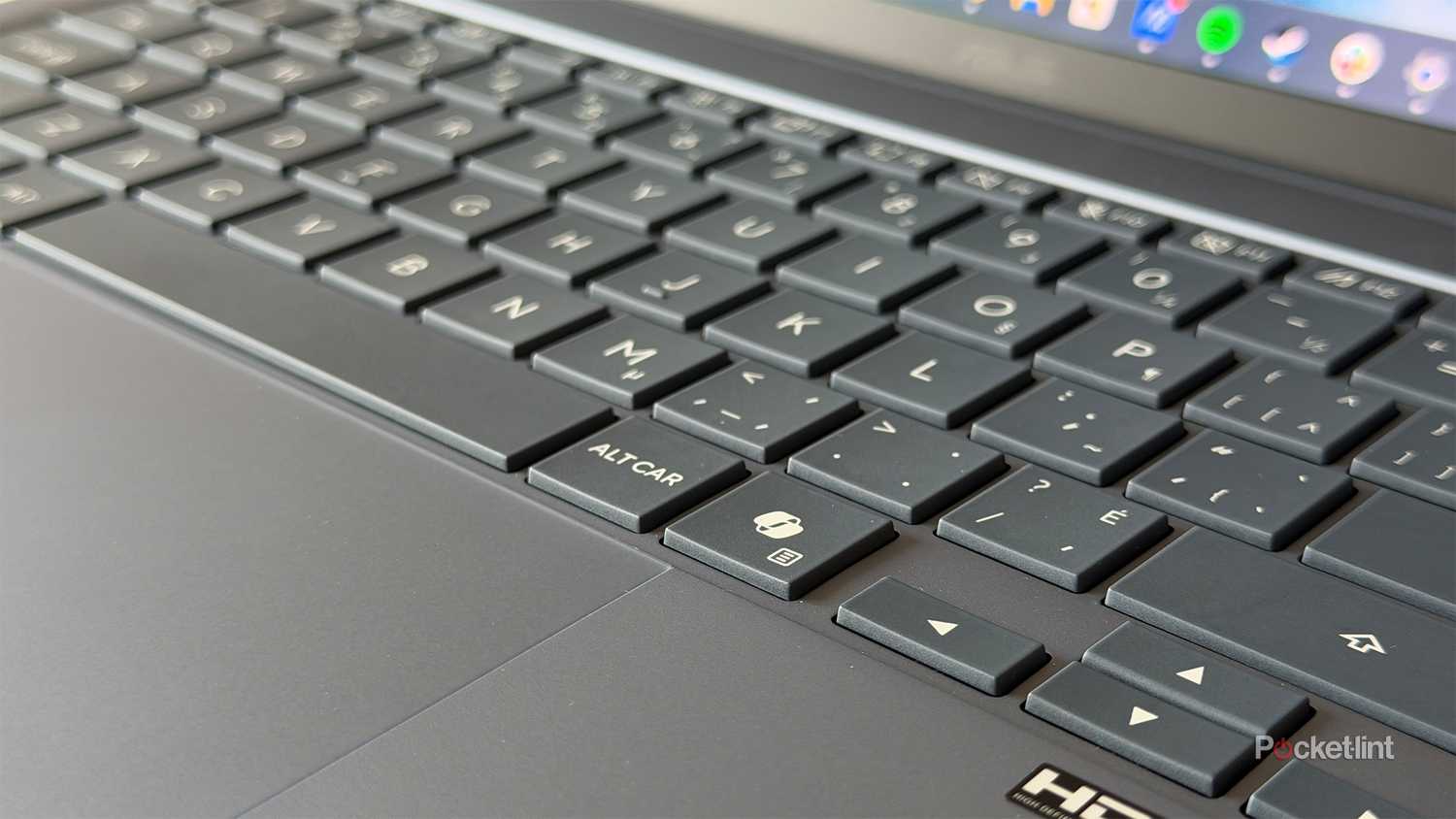 Asus Zenbook 14 keyboard.