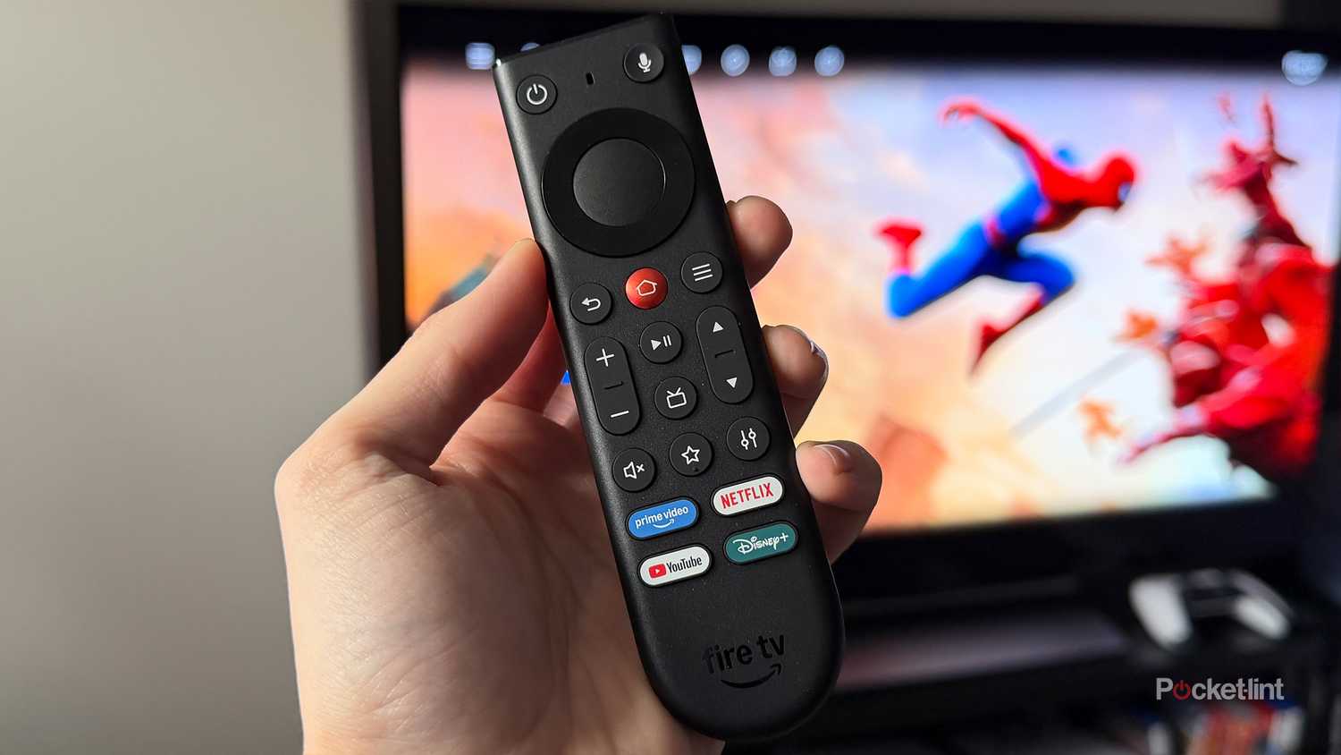 Person holding new Fire TV remote.