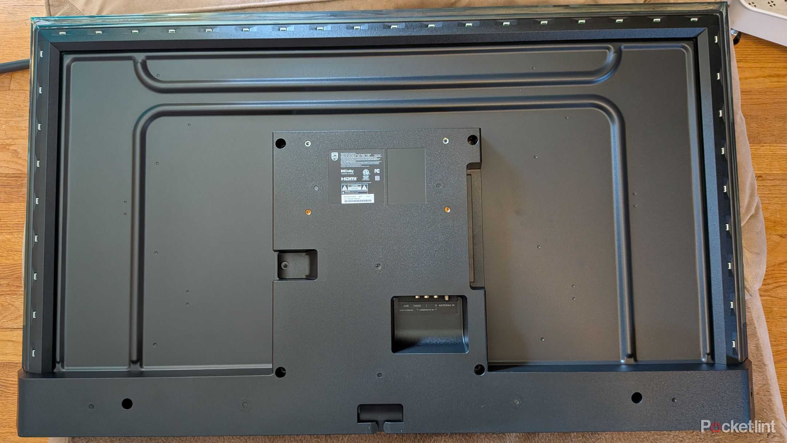 The back of a Philips Ambilight TV.